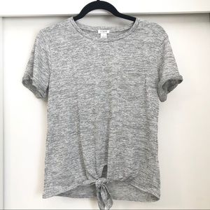 J. Crew Grey Tie Shirt